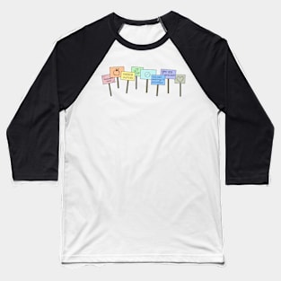 Teacher Positivity Signs Baseball T-Shirt